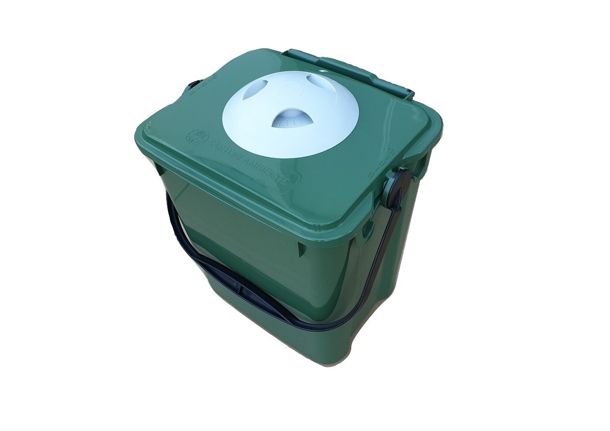 10l Hausmülleimer mit Geruchsfilter "System Biologic"