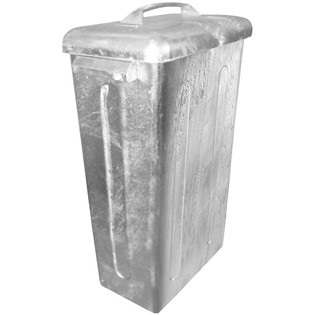 95 Liter Mülleimer aus Stahl